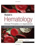 Rodak’s Hematology 6th Edition Walenga Test Bank |Complete Guide A+| Instant download .