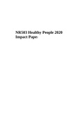 Healthy People 2020 Impact Paper.