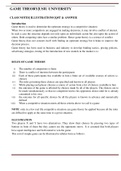 Class notes GAME  THEORY