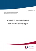 Samenvatting theorie Bovenste Extremiteit en Cervicothoracale Regio