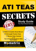 ATI TEAS Secrets Study Guide: TEAS Complete Study Manual, Full-Length Practice Tests, Review Video Tutorials for the Test of Essential Academic Sk 6th ed. Edition by Teas Exam Secrets Test Prep 