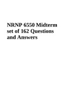 NRNP 6550 Midterm Exam Latest 162 Questions and Answers Latest Update 2023/2024