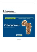 Osteoporosis Nursing Care Management and Study Guide