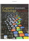 Cognitive Psychology Connecting Mind Research and Everyday Experience 5th Edition Goldstein Test Bank
