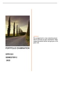 DPR1501  Portfolio Examination Semester 2 2022