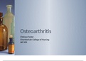 Osteoarthritis Presentation NR 508-1 Osteoarthritis