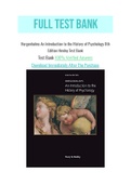 Hergenhahns An Introduction to the History of Psychology 8th Edition Henley Test Bank