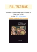 Hergenhahns An Introduction to the History of Psychology 8th Edition Henley Test Bank