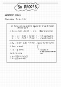 Arithmetic and Geometric Series Proofs (sn)