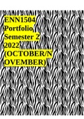 ENN1504 Portfolio Semester 2 2022 (OCTOBER/NOVEMBER)