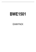 BWE1501 EXAM PACK 2023