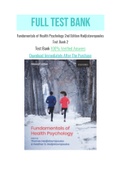 Fundamentals of Health Psychology 2nd Edition Hadjistavropoulos Test Bank 2