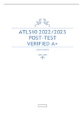 ATLS10 2022/2023 POST-TEST VERIFIED A+ 