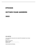 ETH302s exam answers oct/nov 2022