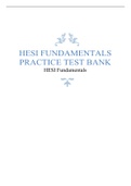 2023 HESI RN Fundamentals Exam | Verified