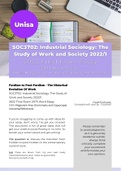 Final Exam Essay No.1 SOC3702 - Industrial Sociology 