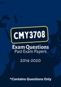 CMY3708 - Exam Question Papers (2014-2020)