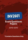 INV2601 - Past Exam Papers (2010-2017)