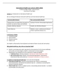 Lecture Notes - International Health Law - University of Groningen