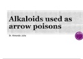 Summary Arrow Poisons