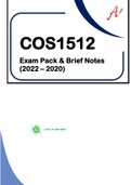 COS1512 - PAST EXAM PACK SOLUTIONS & BRIEF NOTES - 2022
