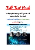 Radiographic Imaging and Exposure 5th Edition Fauber Test Bank