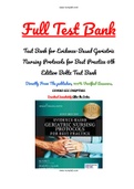 Test Bank for Evidence-Based Geriatric Nursing Protocols for Best Practice 6th Edition Boltz Test Bank