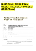  NURS6630 Final Exam / NURS-6630N Final Exam: Walden University | 100% Correct Q & A |