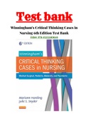 Winningham’s Critical Thinking Cases in Nursing 6th Edition Test Bank ISBN:978-0323289610|1-16 Chapter|Complete Guide A+