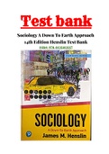 Sociology A Down To Earth Approach 14th Edition Henslin Test Bank ISBN:978-0135183557|1-22 Chapter|Complete Guide A+