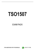TSO1507 EXAM PACK 2022