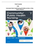 Test Bank For Community Public Health Nursing 7th Edition by Mary A. Nies, Melanie McEwen | Complete Guide 