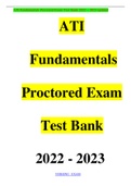 ATI Fundamentals Proctored Exam Test Bank latest 2023/2024 most questions tested 2019 to 2023 /24 MOST RECENT UPDATE FOR EXCELLENT GRADE.
