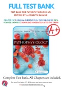 Test Bank For Pathophysiology 6th Edition by Jacquelyn Banasik 9780323354813 Chapter 1-54 Complete Guide.