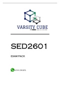SED2601 EXAM PACK 2022