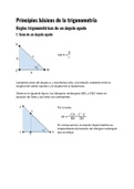Principios básicos de la trigonometría