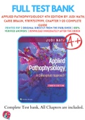 Test Banks For Applied Pathophysiology 4th Edition by Judi Nath; Carie Braun, 9781975179199, Chapter 1-2 Complete Guide