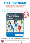 Test Bank For Community/Public Health Nursing Promoting the Health of Populations 7th Edition by Mary A. Nies; Melanie McEwen 9780323528948 Chapter 1-34 Complete Guide.