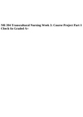 NR 394 Transcultural Nursing Week 3: Course Project Part 1 Check-In Graded A+.