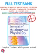 Test Banks For Essentials of Anatomy and Physiology 8th Edition by Valerie C. Scanlon; Tina Sanders, 9780803669376, Chapter 1-22 Complete Guide