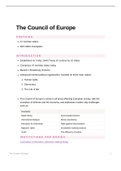 The Council of Europe 