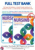 Test Bank For Nursing: A Concept-Based Approach to Learning Volume I & II, 3rd Edition  by Pearson Education 9780134616803 Chapter 1-51 Complete Guide.