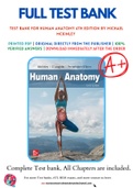 Test Bank For Human Anatomy 6th Edition by Michael McKinley 9781260251357 Chapter 1-28 Complete Guide.