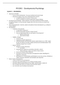 PSY2001 Developmental Psychology - Full Notes