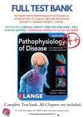 Test Bank For Pathophysiology of Disease: An Introduction to Clinical Medicine 8th Edition by Gary D. Hammer; Stephen J. McPhee 9781260026504 Complete Guide.