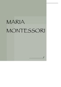 Zusammenfassung der Theorie Maria Montessori (Abitur Pädagogik LK)