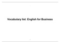 English for Business 2022-2023 vocabulary list (unit 1-46) 
