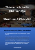 Theoretisch Kader Hbo-Scriptie: Structuur & Checklist