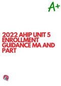 2022 AHIP UNIT 5 ENROLLMENT GUIDANCE MA AND PART