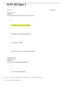 SCIN 202 Quiz 3 (100% CORRECT) ELABORATIONS| DOWNLOAD TO SCORE AN A